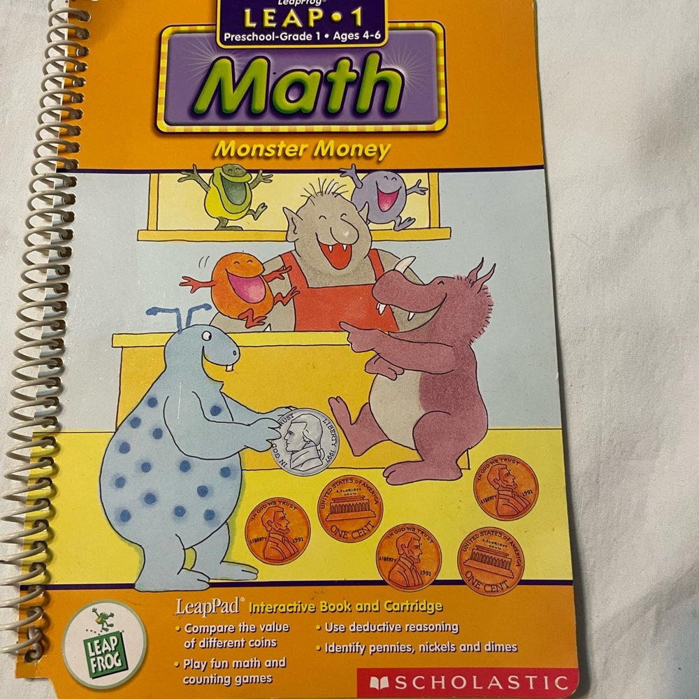 LeapFrog Leap 1 Math Monster Money Book